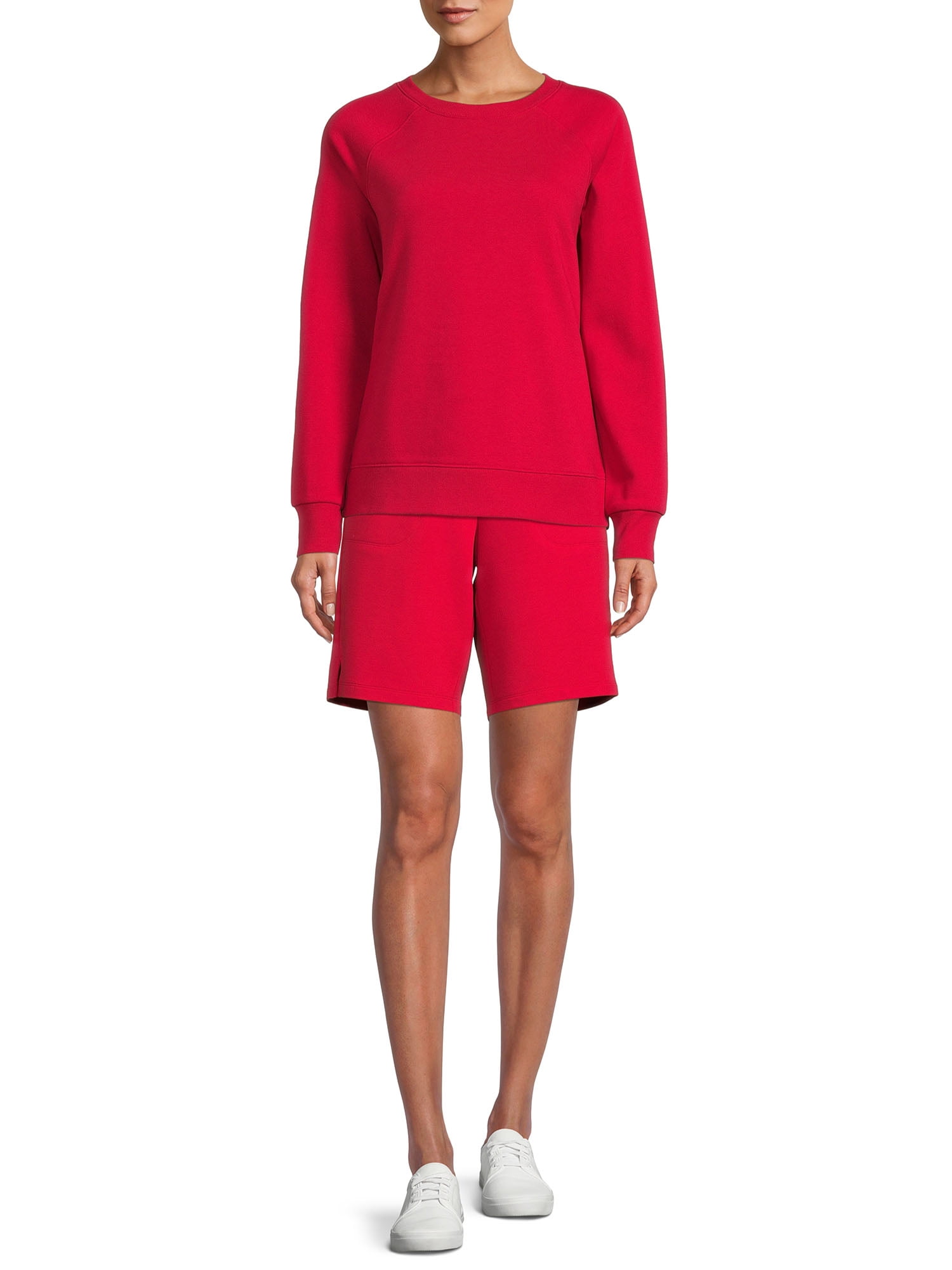 Athletic Works Women's Fleece Crewneck Sweatshirt, Sizes XS-XXXL