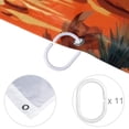 thumbnail image 4 of yowmns Waterproof Curtain Sets - Printed, Hooked Shower Curtain Set for Bathroom Decoration, 4 of 6