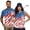 US Flag, variant on Uorisanigo US Flag Couple Matching Outfit Mens Golf Shirts Size S Short Sleeve 1/4 Zip Up Shirts for Work Athletic and Womens Zipper Shirt Quick Dry Sleeveless Racerback Workout Tops