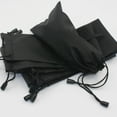 thumbnail image 2 of facefd 3 Pieces Black Sunglasses Carrying Case Bag Organizer Pouch Eyewear cloth bag Drawstring Closure, 2 of 9