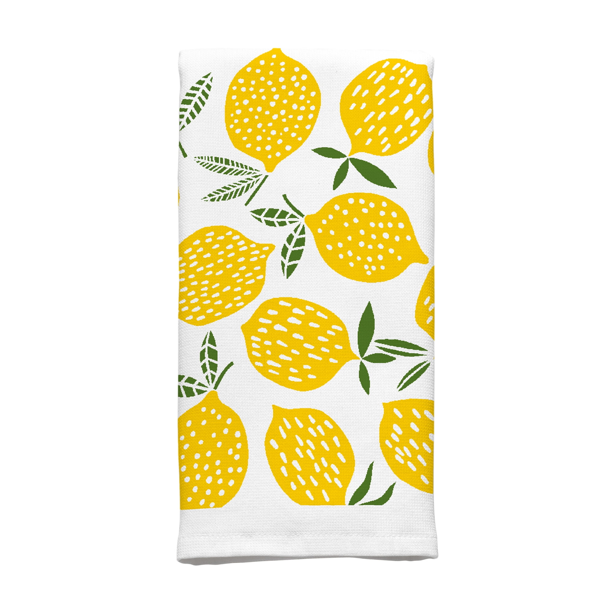 Mainstays Cotton Kitchen Textile Set Lemon Toss 5 Piece Walmart Com Walmart Com