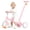 Pink, variant on KORIMEFA Tricycle for toddler 2-4 Years Old, 5 in 1 Toddler Bike, Kids Tricycle with Push Handle, Trike with Removable Pedal, Birthday Gift and Toy for Boys&Girls, Pink