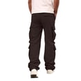 thumbnail image 5 of Men's Multi-Pocket Cargo Drawstring Hiking Pants Coffee S, 5 of 5