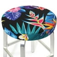 thumbnail image 6 of Goofa Tropical Palm Leaves Printed Stool Covers Round, Waterproof Round Bar Stool Covers Anti-Slip Round Bar Stool Seat Cover with Elastic Bands Durable -12 inch, 6 of 7