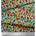 thumbnail image 2 of Soimoi Polyester Crepe Fabric Texture & Butterfly Print Fabric by The Yard 52 Inch Wide, 2 of 3