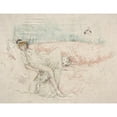thumbnail image 3 of James Abbott McNeill Whistler 24x19 Black Modern Framed Museum Art Print Titled - Draped Figure Reclining (1892), 3 of 5
