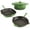 Green, variant on BergHOFF Neo 4pc Cast Iron Cookware Set, Grill Pan, Fry Pan & Oval Dutch Oven, Blue