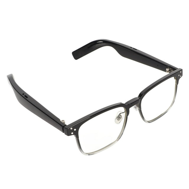 Lunettes Intelligentes, Lunettes Audio, Réduction du Bruit Étanche IPX4 pour Écouter Musique et Appels, Lunettes Intelligentes BT à Oreille Ouverte avec Lentille Anti-Bleu et Haut-Parleurs Stéréo