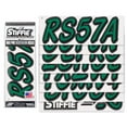 thumbnail image 2 of STIFFIE Whipline Solid Racing Green/Black 3" Alpha-Numeric Registration Identification Numbers Stickers Decals for Boats & Personal Watercraft, 2 of 8