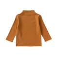thumbnail image 2 of ZHOGXU Big Kids Girls Top Long Sleeve Turtleneck Cartoon Embroidery Comfortable Soft Stretch Warm Sweatshirt For Autumn Winter Daily Wear Coffee 4-5 Years, 2 of 5
