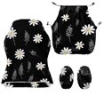 thumbnail image 2 of SCRAWLGOD Daisy Leaf Print Gaming Chair Cover Stretch Breathable Furniture Protector Washable Stain Resistant Gamer Chair Slipcover with Armrest Covers, 2 of 9