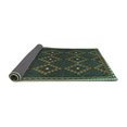 thumbnail image 2 of Ahgly Company Indoor Square Oriental Turquoise Blue Traditional Area Rugs, 6' Square, 2 of 4