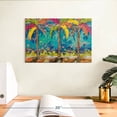 thumbnail image 3 of Elephant Stock Summer Tropical Palms Wall Art - Horizontal Canvas Wall Art - Living Room Wall Decor - Floral And Botanical Canvas - Gray And Brown Decor By Estelle Grengs - 12" x 8", 3 of 8