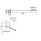 thumbnail image 5 of Brass Wall Mounted Bathroom Tub Spout Square Tub Spout Faucet Spout, 5 of 5