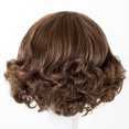thumbnail image 1 of Peluca de fibra química para niños, cabello corto y rizado, peluca para niñas de 3 a 8 años, peluca de rendimiento, 1 of 3