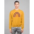 thumbnail image 2 of Halloween Rainbow W Pumpkin Sweatshirt Men -Image by Shutterstock, Male XX-Large, 2 of 4