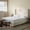 Light Grey+Camel Oak,Oat, variant on Hosford Upholstered Wingback King Platform Bed with 52.5