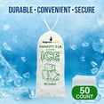 thumbnail image 3 of Impresserve Plastic Ice Bags, 5 lb Capacity, Drawstring Closure, Clear, 50 Count, 3 of 11