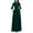 Green, variant on Mikilon Women's Long Sleeve Dress Casual Crew Neck Lantern Sleeve Dress Belt Pullover Dress