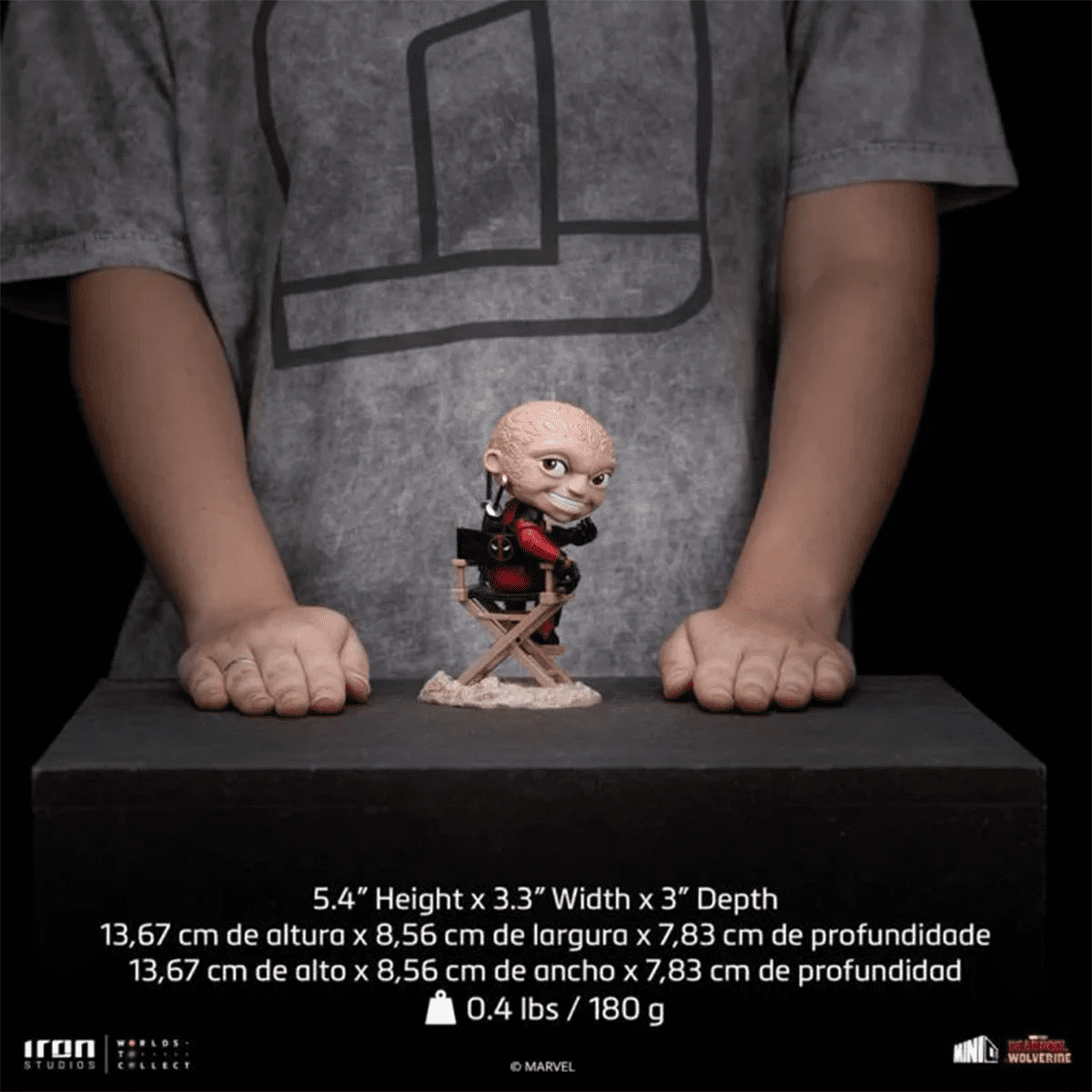 Iron Studios Collectible Statue Art Scale 1/10 Deadpool (Unmasked)- Minico Polystone Resin Multicolor 5.4 inches