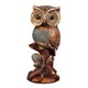 thumbnail image 1 of Estatuilla de pájaros modernos Esculturas de jardín Decoración de arte Coleccionables Figura Estatuas de búho de resina para Gabinete de año , ojos dorados Gloria Escultura de estatuilla de búho, 1 of 6