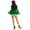 Green, variant on MSemis Women's Christmas Figure ice Skate Dance Dress Santa Xmas Holiday Costume