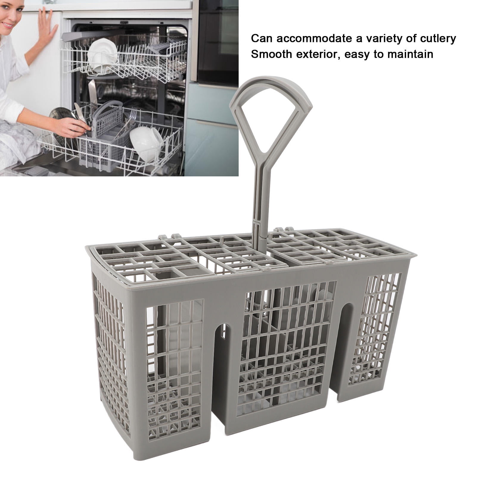Suodoka Universal Dishwasher Basket – BPA‑Free Plastic Utensil & Cutlery Storage, Heat‑Resistant, Easy to Clean, Fits Most Dishwashers