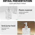 thumbnail image 6 of Bxaolu Soap Dispenser, Antirust Hand Soap Dispenser for Bathroom & Kitchen Countertop, Refillable 400ml Water Ripple Modern Soap Dispenser, 6 of 9