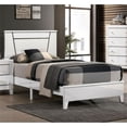 thumbnail image 2 of Furniture of America Murvy Contemporary Wood Platform Twin Bed in White, 2 of 4