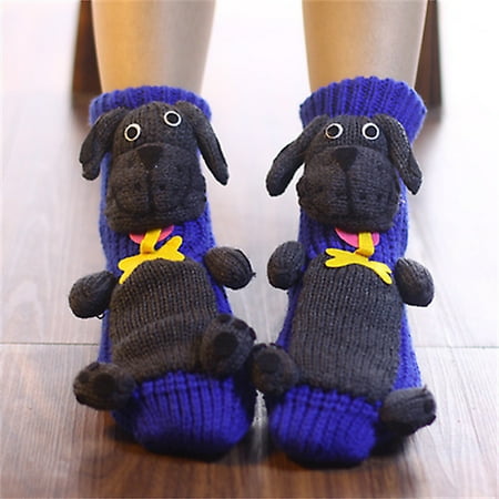 

Socks Clearance Christmas Socks Sleep Socks Lovely Socks Floor Socks Three-Dimensional Cartoon Wool Socks Thickened Warm Socks In Winter Navy One Size Y11