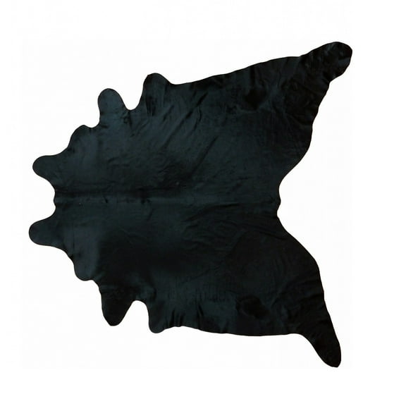 Natural Black Brazilian Cowhide Rug