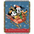 thumbnail image 2 of Mickey's Sleigh Ride Woven Tapestry Throw (48inx60in), 2 of 3