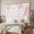 thumbnail image 3 of Pink Grey Coral Coastal Large Tapestry for Bedroom Wall Hanging Tapestry,Summer Beach Seaside Nautical Ceiling Backdrop Tapestries Poster Blanket Wall Decor for Teens Room Living Room Dorm 86" x 104", 3 of 8