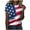 Sky Blue, variant on TSADFHJI Independence Day for Women Print Daily Summer Shirts for Women's O Neck Tank Tops 4 of July Print Blouse Short Sleeve Workout Shirts Casual Loose Tees Xxxl Red