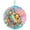 Colorful Sad Moon Happy Sun, variant on WIRESTER Wind Spinners Outdoor Hanging Décor 8" for Yard and Garden Decor, Outdoor Decorations - Playful Baby Pig