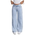 thumbnail image 1 of Pantalones vaqueros bordados con lazo for mujer Y2k, pierna recta, pantalones vaqueros de cintura alta, pantalones largos sueltos, pantalones adelgazantes, 1 of 6