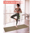 thumbnail image 2 of Vintage Brown Yoga Towel for Hot Yoga Non Slip, Farmhouse Retro Dark Solid Color Linen Texture Yoga Mat Towel Absorbent Yoga Sweat Towels Microfiber Hot Yoga Blanket for Bikram Pilates 26"x74", 2 of 7