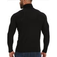 thumbnail image 4 of Mens Mock Turtleneck Sweater Long Sleeve Basic Tops Slim Fit Knitted Pullover Base Layer, 4 of 6