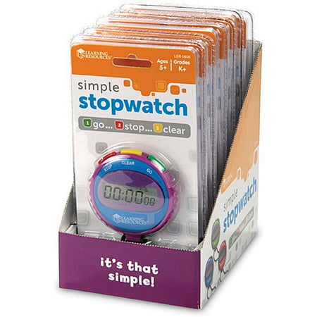 Learning Resources Simple Stopwatch, Set of 6