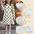 thumbnail image 6 of DISNIMO Sun Moon Dress for Girls Galaxy Dresses for Children Fall Matching Dresses Girls 5-6 Long Sleeve Dresses with Collars for Girls Button Down Dress Girl Twirly Dress Kids Skater Dresses, 6 of 7