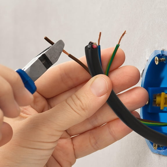 WHAMVOX PVC Electrical Cable 3-Core Flexible Extension Power Cord for Lamp Strips Appliance