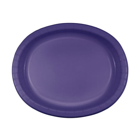 

Purple 10 x 12 Oval Paper Platters Pack of 8 3 packs
