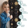 thumbnail image 3 of Sun and Moon Gothic Pattern Insulated Teens Curtains Set Of 2, Bedroom Essentials, Toddler Room Decor 52"x84", 3 of 5