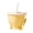 Yellow, variant on MbugAW Foldable Silicone Cup with Straw, 255ml Reusable Leakproof Travel Mug for Outdoor Family Camping Picnic Use