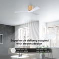thumbnail image 4 of Matthews Fans - Irene-3H 3-Blade 52 Inch Flush Mount Ceiling Fan In Contemporary, 4 of 6