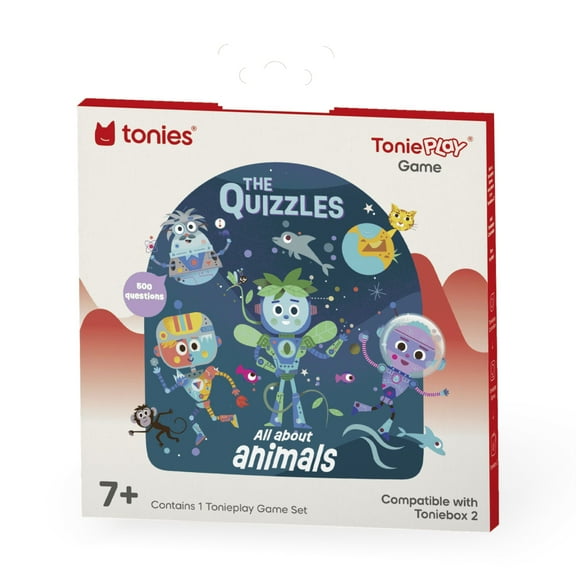 tonies The Quizzles: All About Animals Tonieplay Game, Requires Toniebox 2 and Controller, Age Group 7 