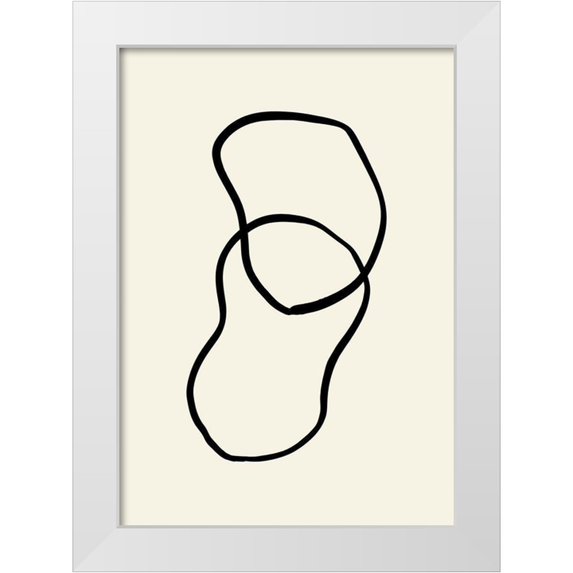 Uppsala Studio 18x24 White Modern Wood Framed Museum Art Print Titled - Shape 02