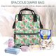 thumbnail image 5 of Fotbe Flamingo And Monstera Mochila Maternidad - Lona de Sarga Impermeable, Mochila de Pañales de Gran Capacidad con Múltiples Bolsillos y Correas Ajustables, 5 of 6