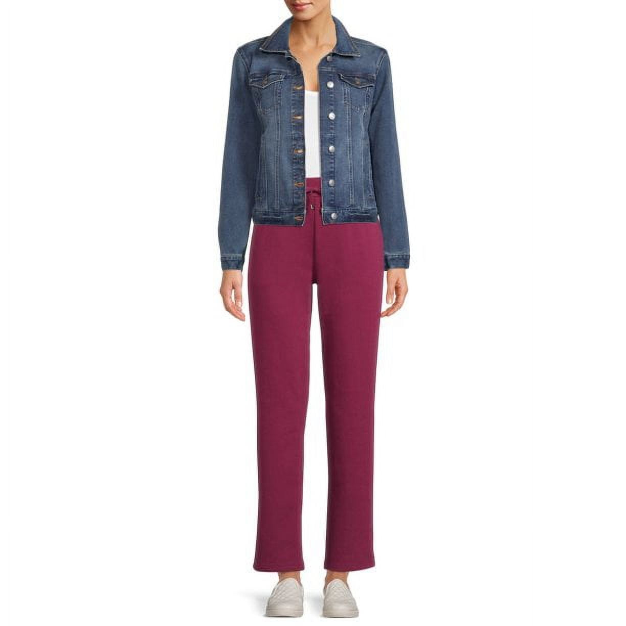 Time and Tru Women's High Rise Drawstring Waist 30" inseam Knit Pants