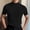 Black, variant on Men's Knit Shirt Short Sleeve Mock Neck Casual Summer Regular Self-cultivation Solid Color Knitted Shirts White 8(L)